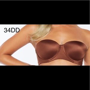 Brown Sugar Strapless Bra